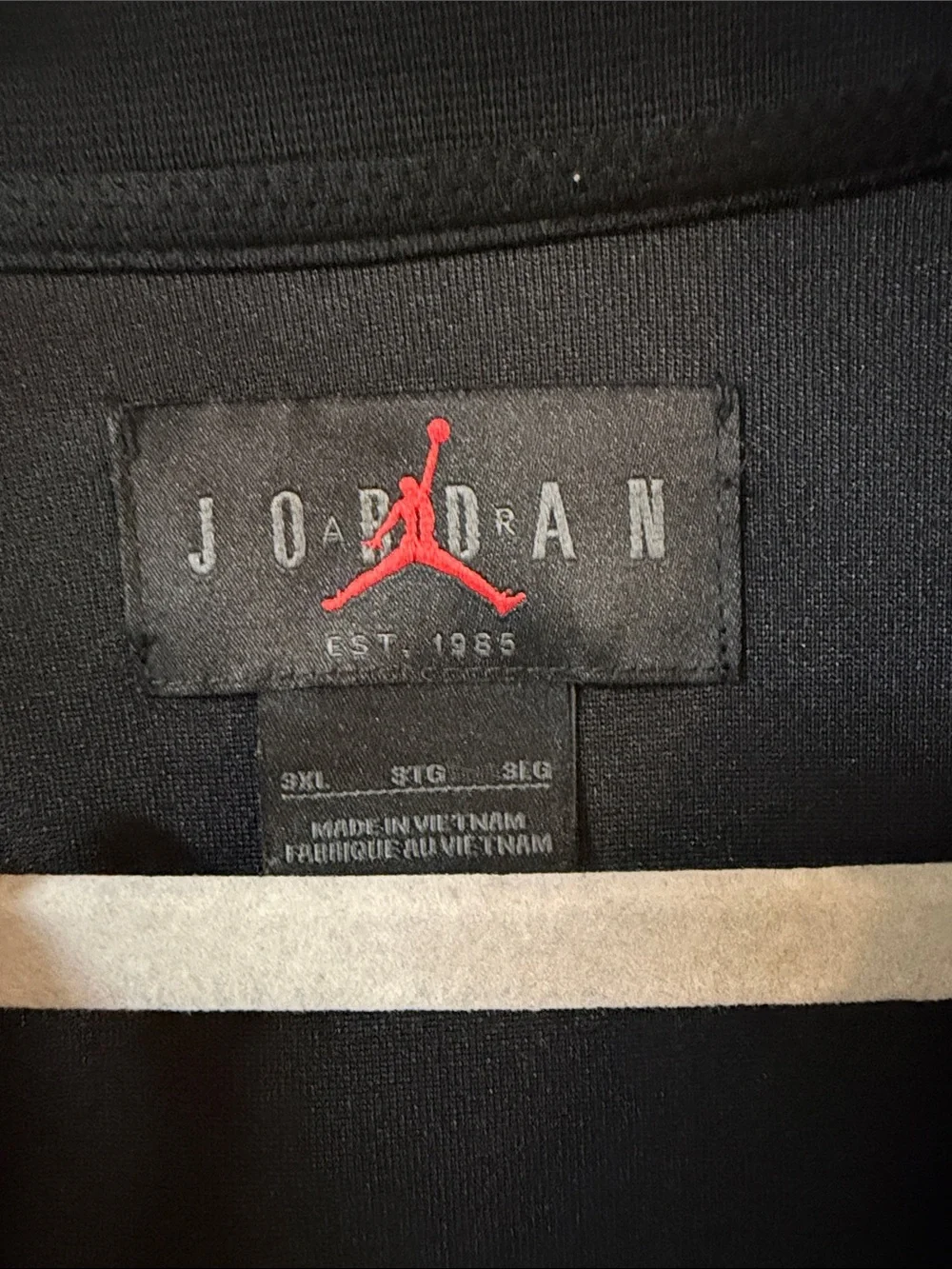 Jordan Men's Black and Gray Performance Full-Zip Jacket